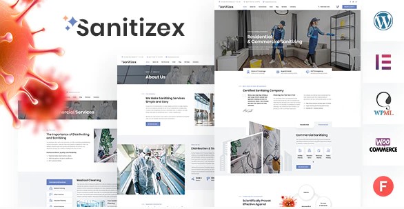 Best Sanitizing and Cleaning Company WordPress Theme 2021