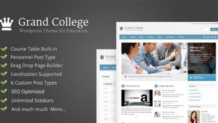 Grand College – WordPress Theme For Education