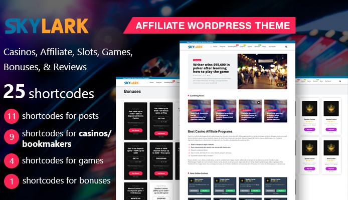 Skylark-The Best Casino WordPress Theme