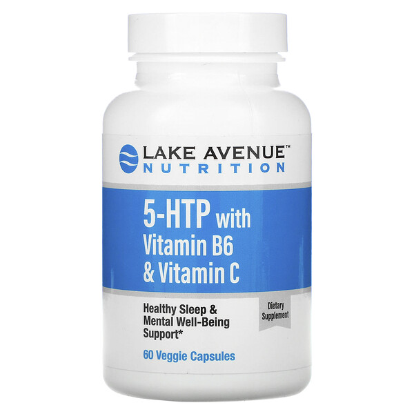 Lake Avenue Nutrition, 5-HTP with Vitamin B6 & Vitamin C, 60 Veggie Capsules