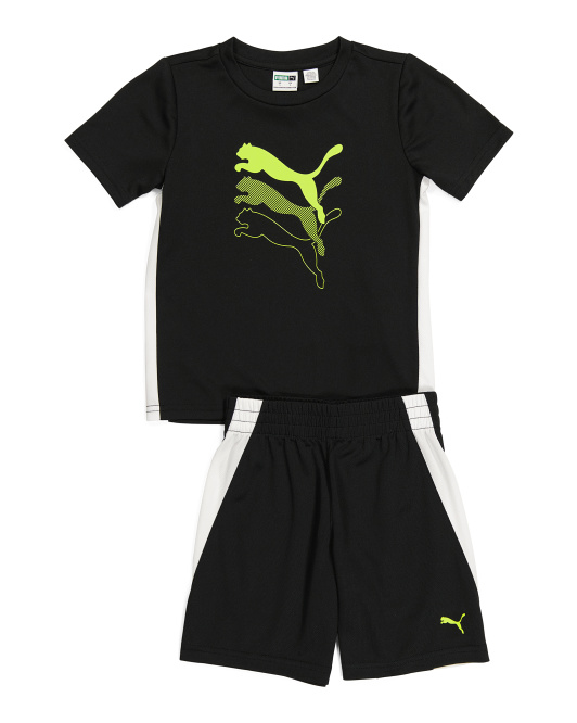 Toddler Boy 2pc Active Tee And Short Set