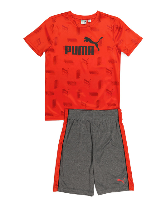 Big Boy 2pc All Over Print Tee And Shorts Set