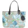 Made In Italy Supreme Canvas Gg Logo Blooms Tote
