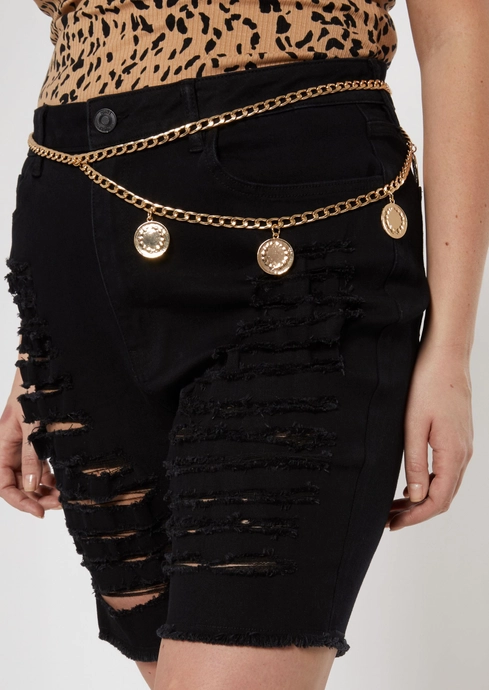 Gold Coin Chain Belt