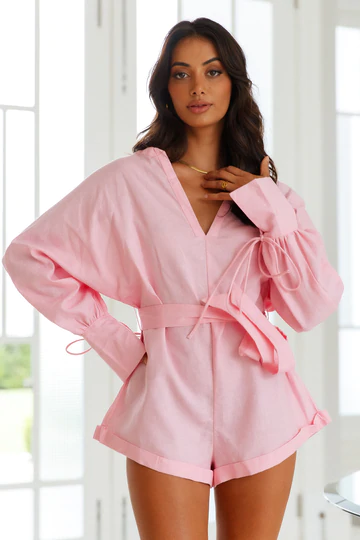 SIGNAL THIS WAY ROMPER PINK