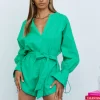 SIGNAL THIS WAY ROMPER GREEN