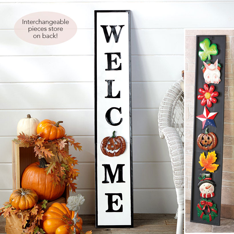9-Pc. Interchangeable Welcome Sign