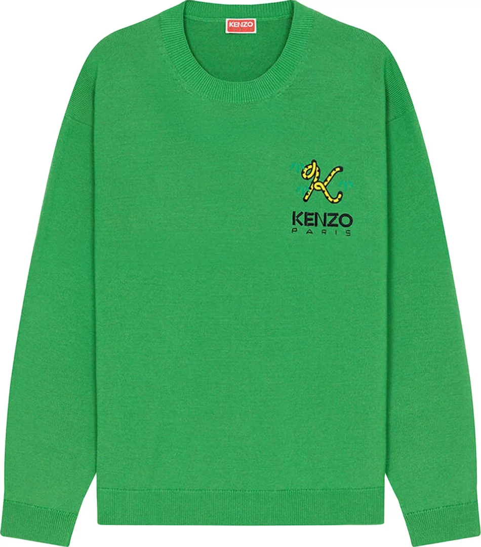 Kenzo Crest Regular Jumper ‘Grass Green’