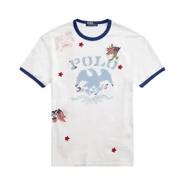 Polo Ralph Lauren Classic Fit Jersey Graphic T-Shirt ‘White’