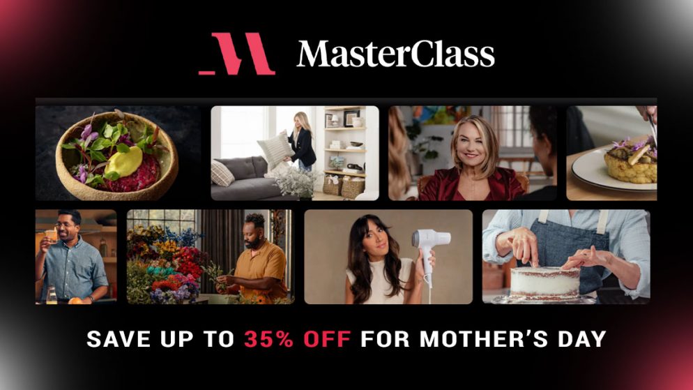 Is The Mother’s Day a great deal: MasterClass Special Offer!