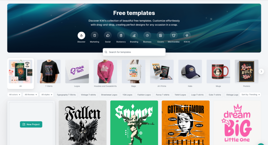 Kittl graphic design software